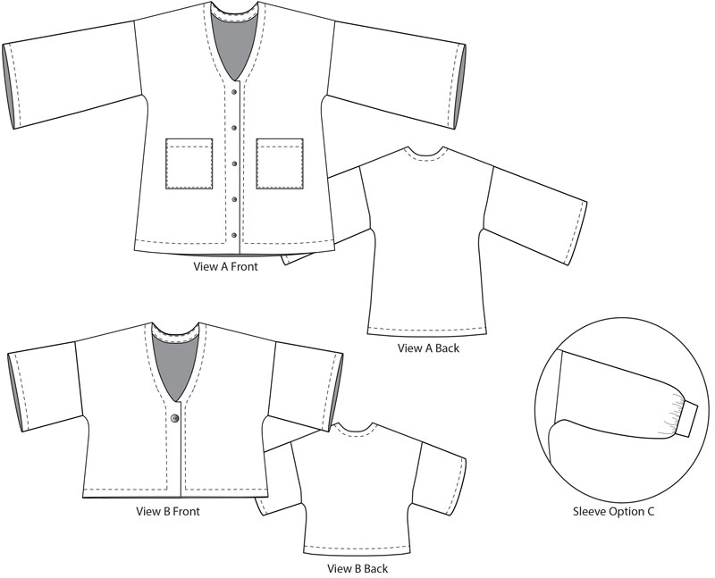 All Season Cardigan - Designer Joi • Dress Forms Design • Sewing Factory