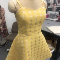 Yellow Floral Texture European Brocade - Image 3
